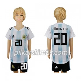 Koszulka Argentyna Kun Agüero 20 Dziecięca Główna Mistrzostwa Świata 2018 - Koszulki Piłkarskie